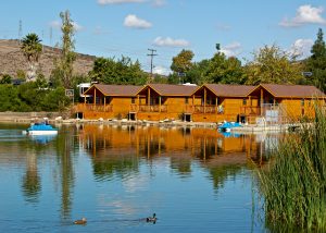 4 waterfront cabins