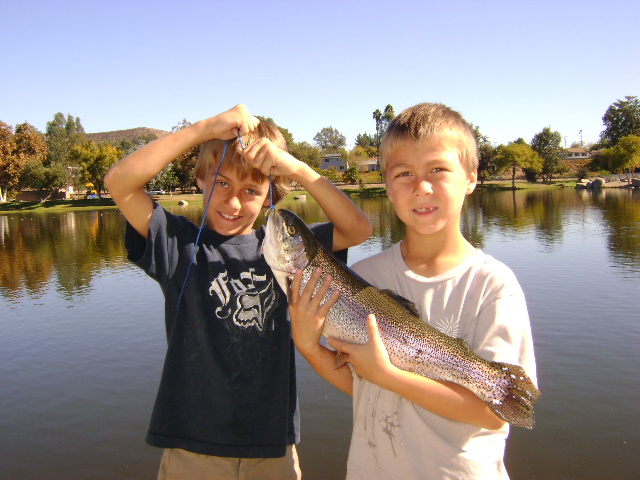 Boys with Trout