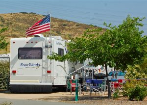 Rig in campground